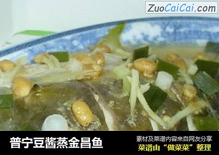 普宁豆酱蒸金昌鱼