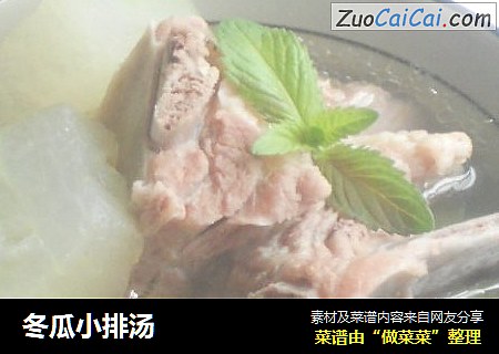 冬瓜小排汤