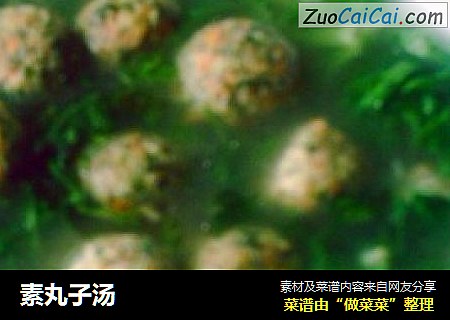 素丸子汤