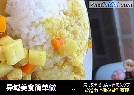 异域美食简单做——黄金咖喱鸡肉饭
