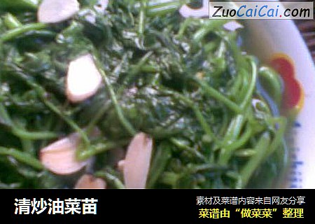清炒油菜苗