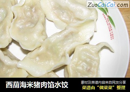 西葫海米猪肉馅水饺