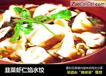 韭菜虾仁馅水饺