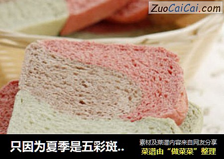 只因为夏季是五彩斑斓的季节------缤纷三色吐司