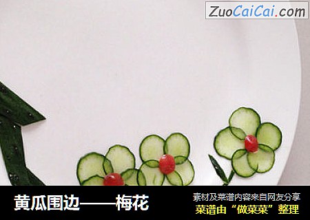黄瓜围边——梅花