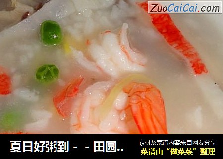夏日好粥到－－田园鲜虾粥