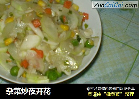 杂菜炒夜开花