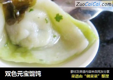 双色元宝馄饨