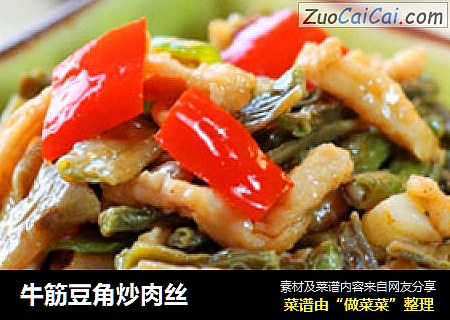 牛筋豆角炒肉丝