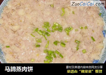 马蹄蒸肉饼