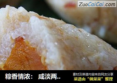 粽香情浓： 咸淡两相宜---燕麦蛋黄粽