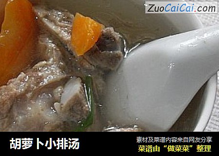胡萝卜小排汤