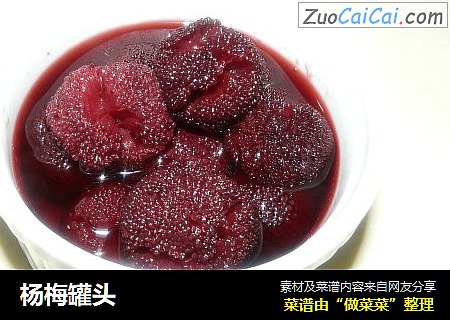 杨梅罐头