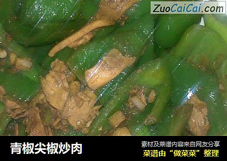 青椒尖椒炒肉