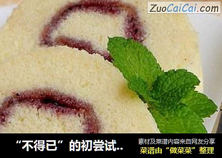 “不得已”的初尝试-----蓝莓蛋糕卷