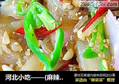 河北小吃——{麻辣香煎皮渣}