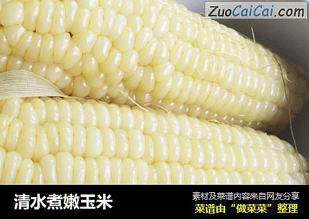 清水煮嫩玉米
