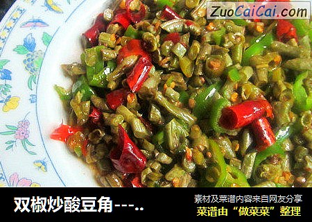 双椒炒酸豆角-------配面配粥好商量