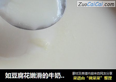 如豆腐花嫩滑的牛奶炖蛋