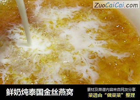 鲜奶炖泰国金丝燕窝