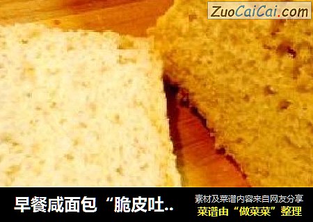 早餐咸面包“脆皮吐司”