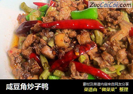 咸豆角炒子鸭