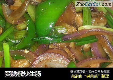 爽脆椒炒生肠