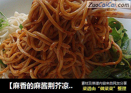 【麻香的麻酱荆芥凉面】