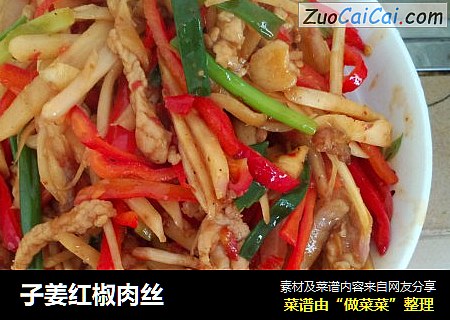 子姜红椒肉丝