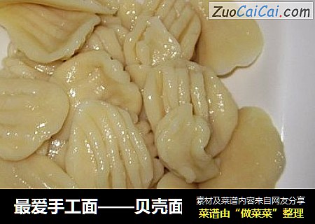 最爱手工面——贝壳面