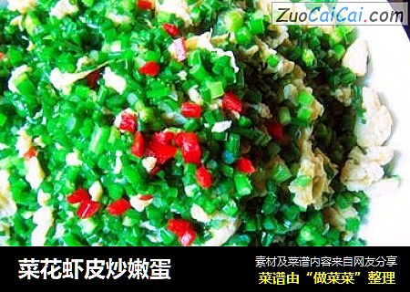 菜花虾皮炒嫩蛋