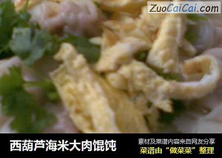西葫芦海米大肉馄饨