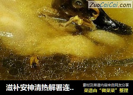 滋补安神清热解署连城白鸭汤