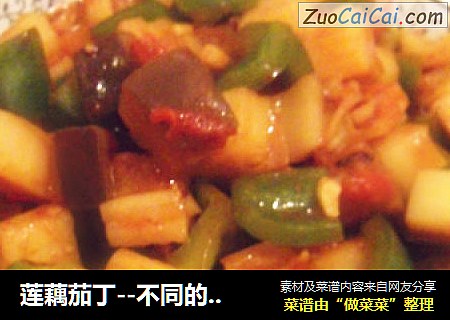 莲藕茄丁--不同的组合有不同的味道