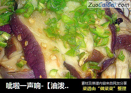 呲啦一声响-［油泼蒜香蒸茄条］