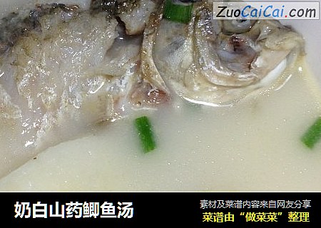 奶白山药鲫鱼汤