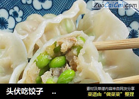 头伏吃饺子    青豆鲜肉水饺