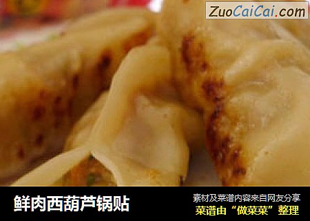鲜肉西葫芦锅贴