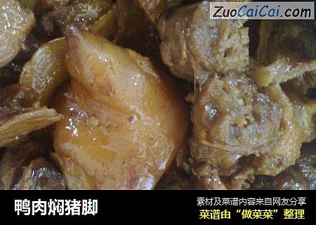 鸭肉焖猪脚