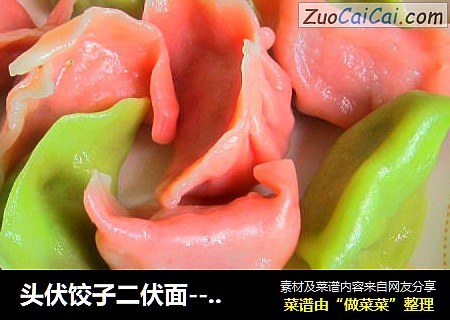 头伏饺子二伏面------蔬菜水饺