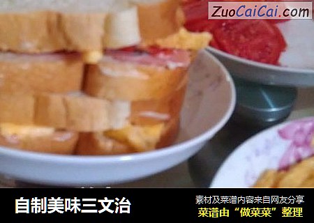自制美味三文治