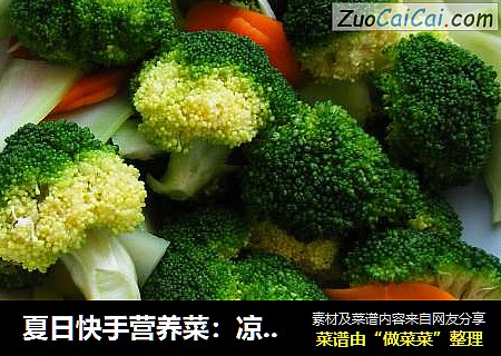 夏日快手营养菜：凉拌西兰花
