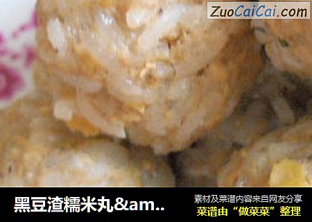 黑豆渣糯米丸&黑豆浆黑芝麻糊