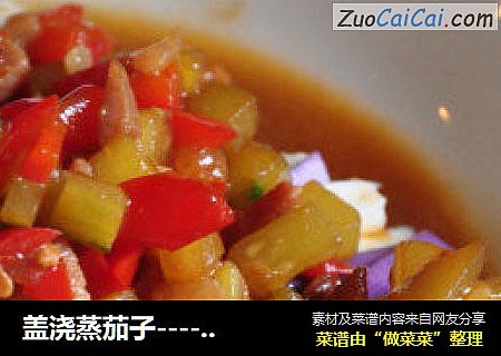 盖浇蒸茄子----轻油烧茄子做法