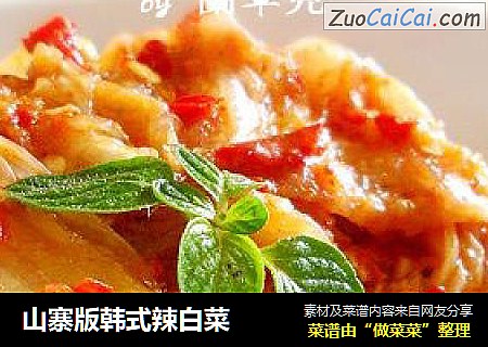 山寨版韩式辣白菜