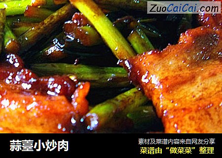 蒜薹小炒肉