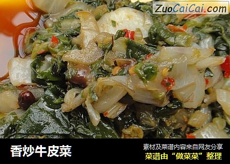 香炒牛皮菜