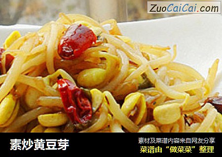 素炒黄豆芽