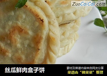 丝瓜鲜肉盒子饼