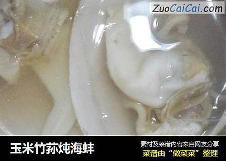 玉米竹荪炖海蚌